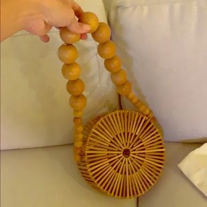 Cult Gaia bamboo circle bag